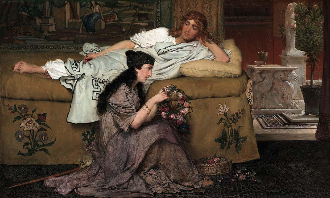 Sir Lawrence Alma-Tadema Glaucus ve Nydia Kanvas Tablo