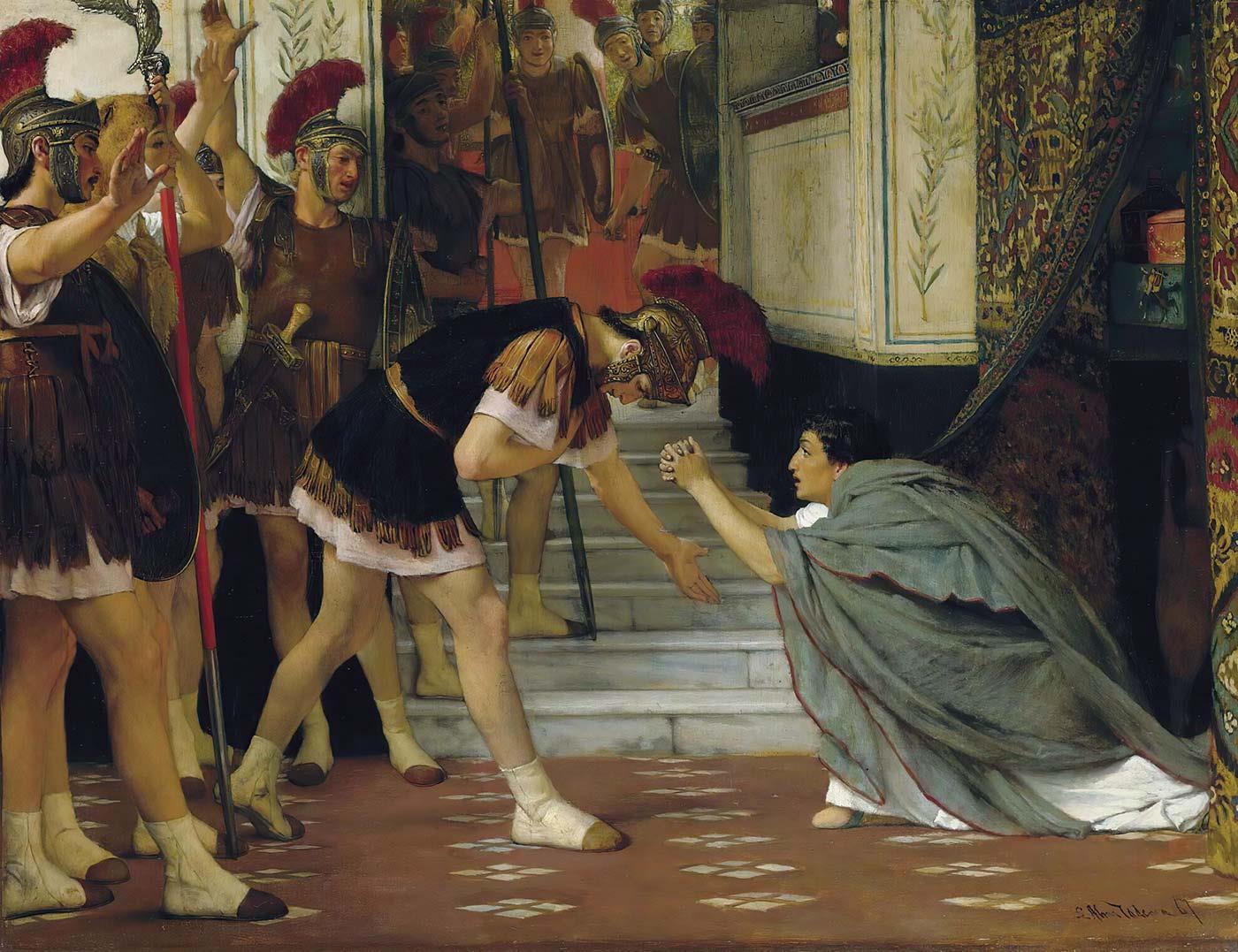 Sir Lawrence Alma-Tadema Claudius'un İmparator İlan Edilmesi Kanvas Tablo