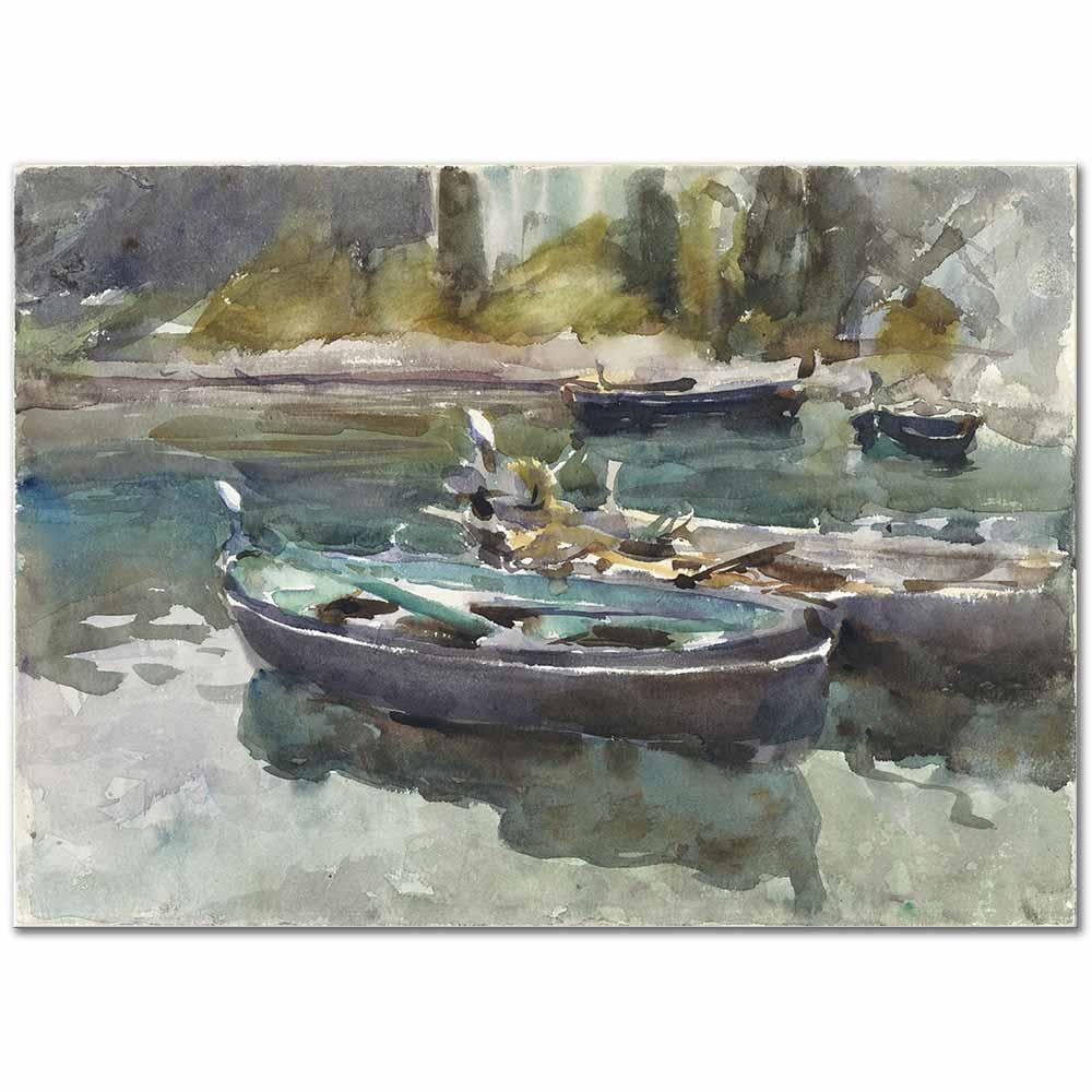 John Singer Sargent Küçük Sandallar Kanvas Tablo
