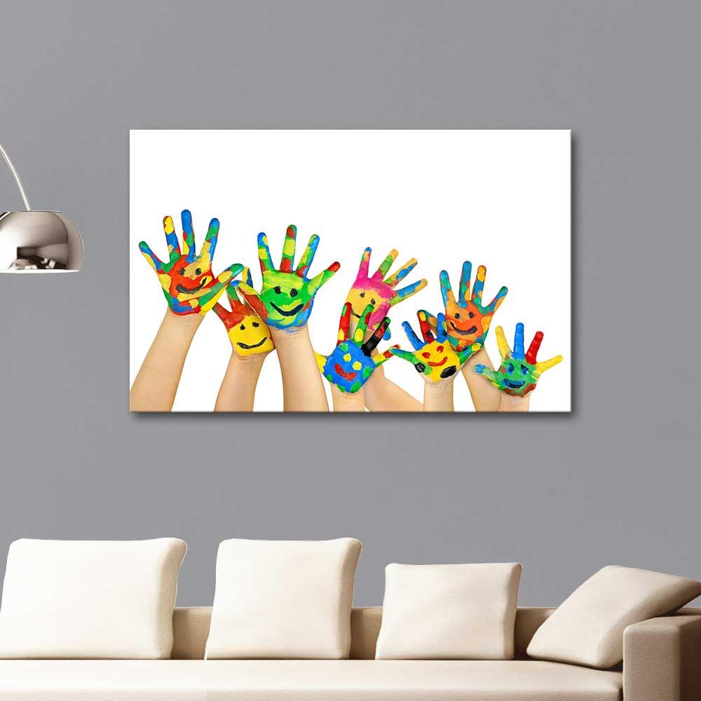 Smiling Hands as Art Print
