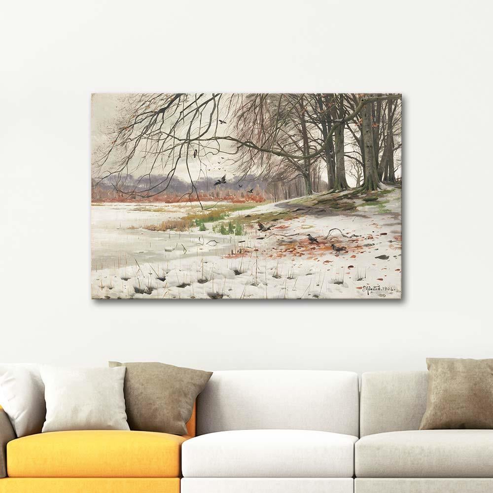 Peder Mørk Mønsted Kar Manzarası Kanvas Tablo