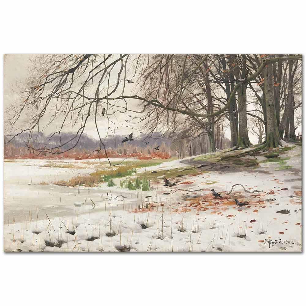 Peder Mørk Mønsted Kar Manzarası Kanvas Tablo