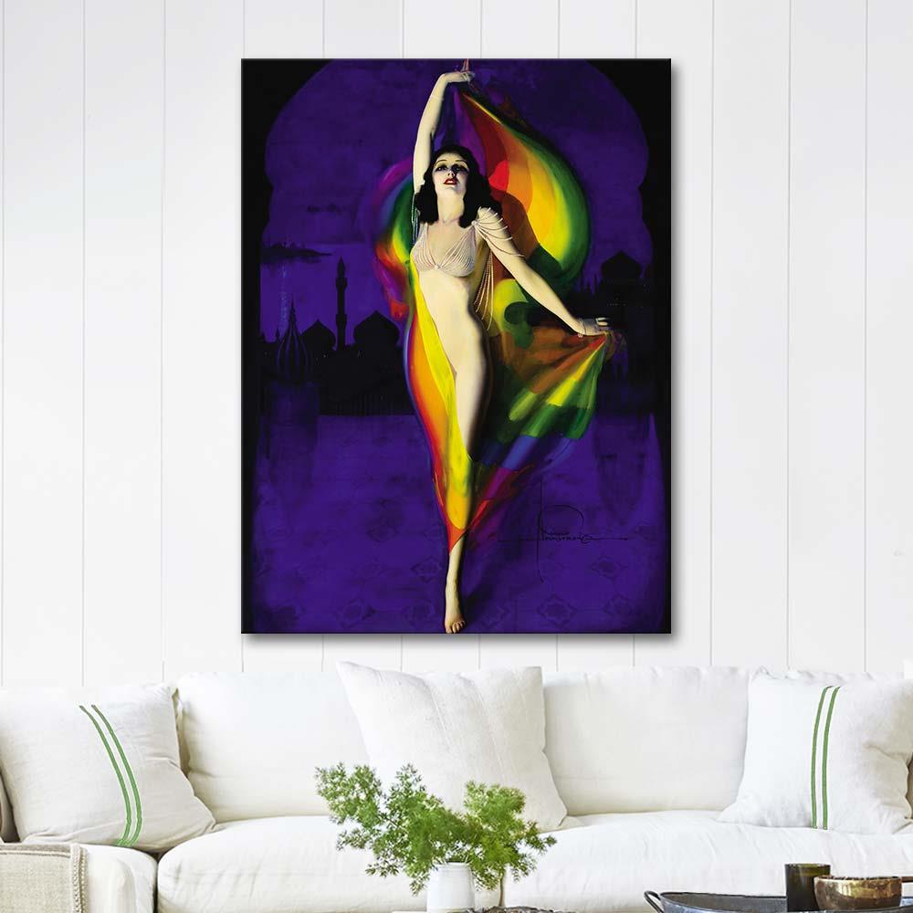 Rolf Armstrong Hint Melodisi Kanvas Tablo