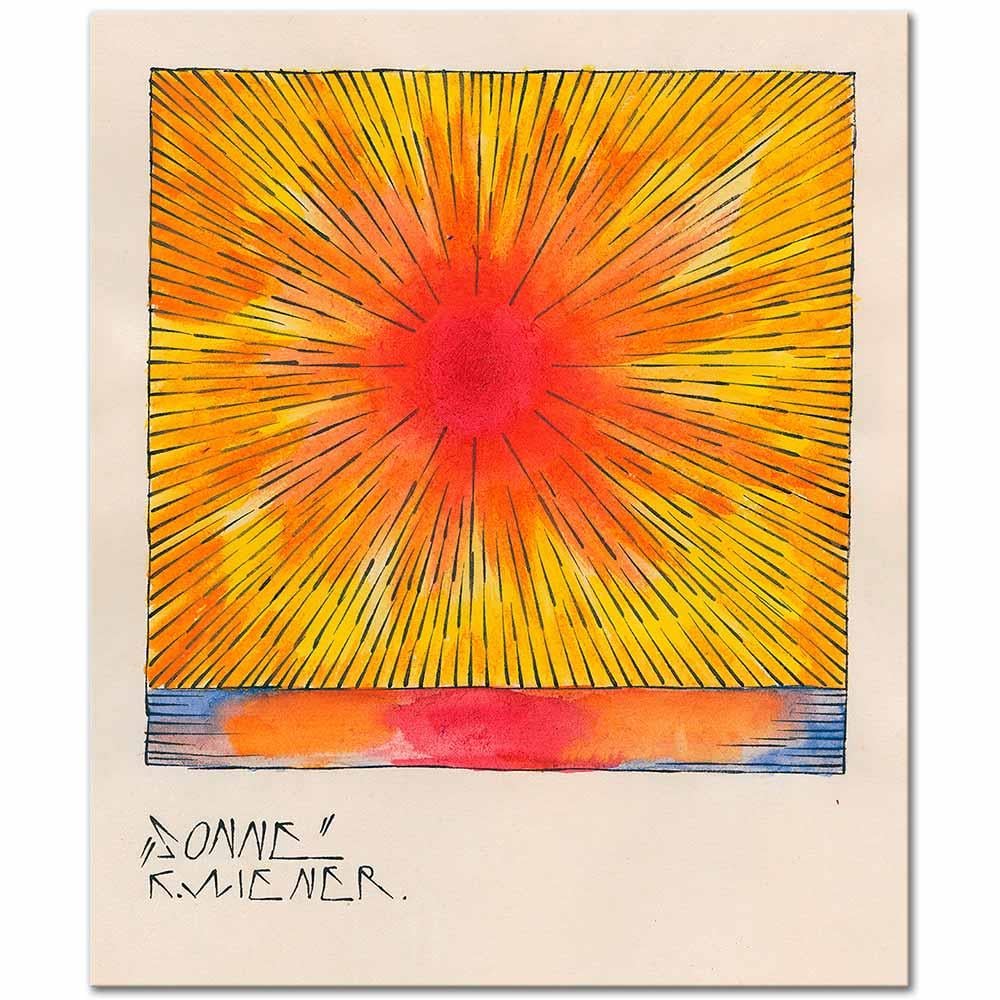 Karl Wiener Güneş Kanvas Tablo