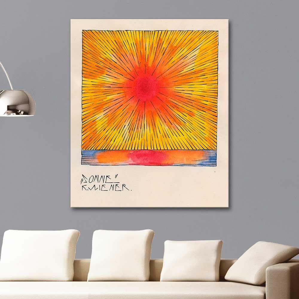 Karl Wiener Güneş Kanvas Tablo