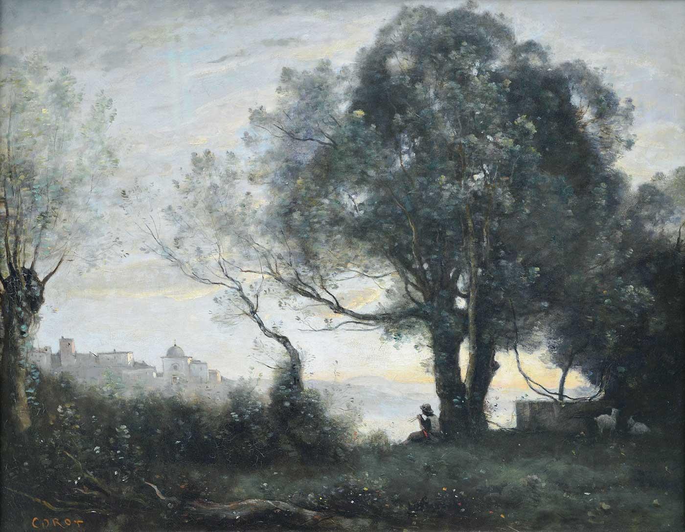 Souvenir of Castelgandolfo by Jean Baptiste Camille Corot as Art Print