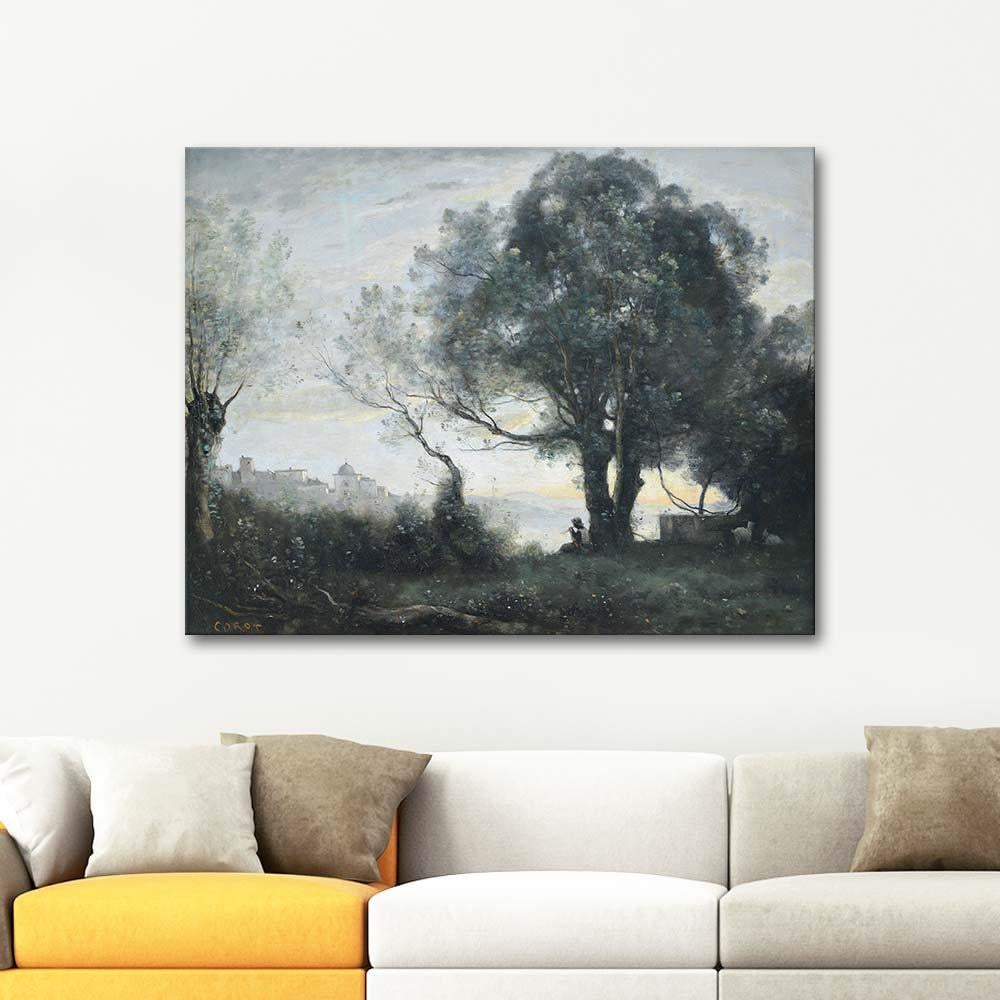 Souvenir of Castelgandolfo by Jean Baptiste Camille Corot as Art Print