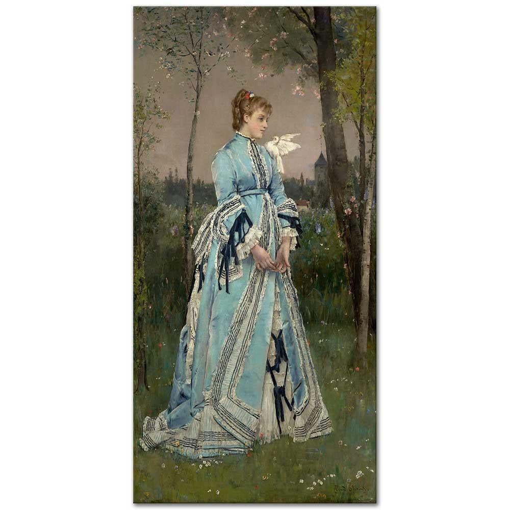 Alfred Stevens İlkbahar Kanvas Tablo