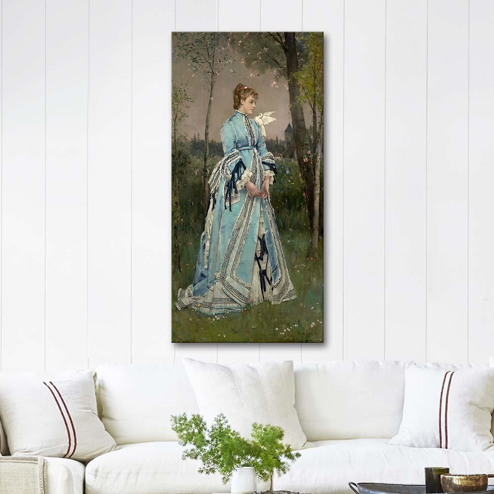 Alfred Stevens İlkbahar Kanvas Tablo