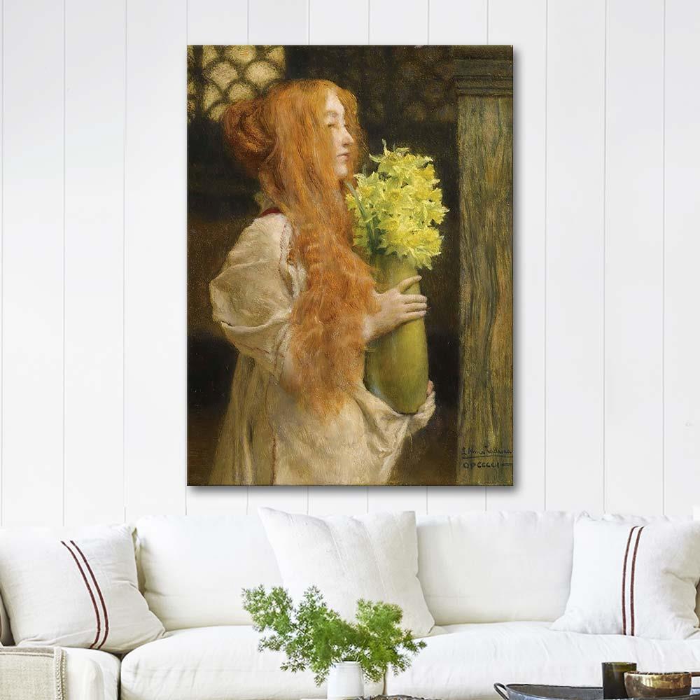 Spring Flowers by Sir Lawrence Alma-Tadema as Art Print