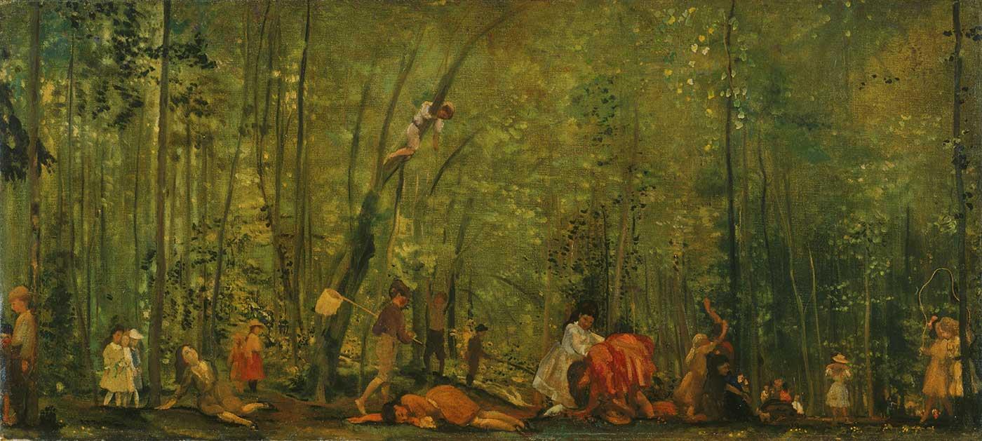 Arthur Bowen Davies İlkbahar Sevinci Kanvas Tablo