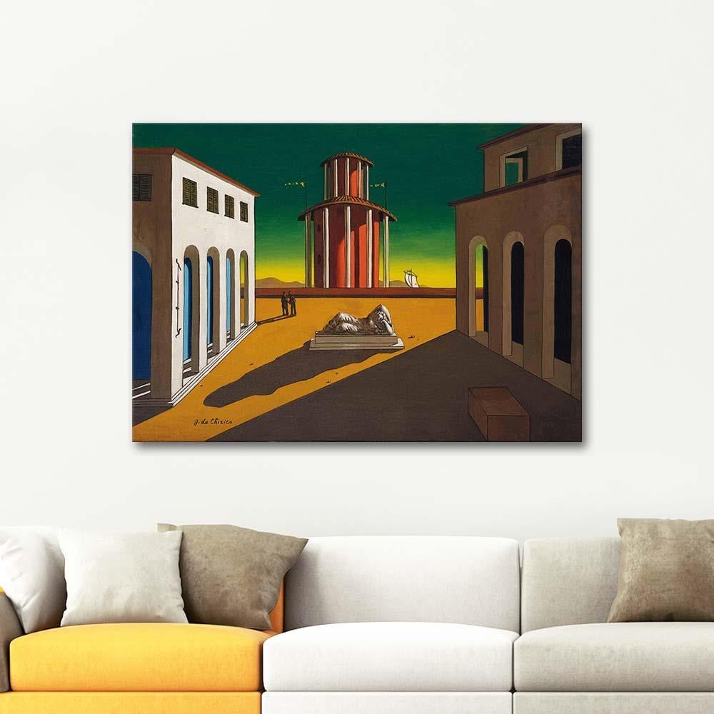 Square of Italy by Giorgio de Chirico as Art Print