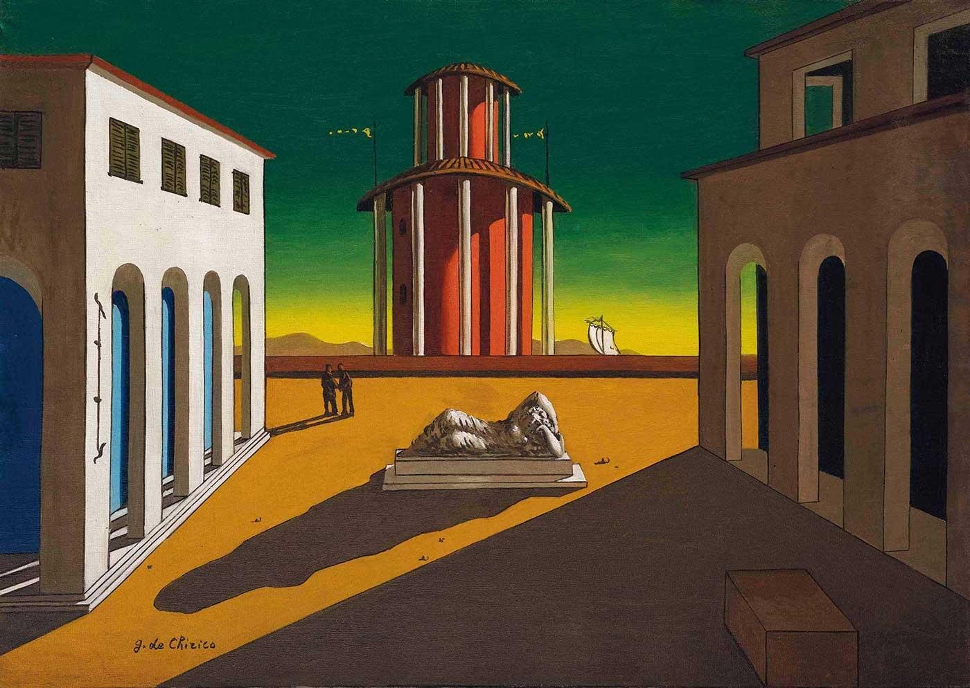 Square of Italy by Giorgio de Chirico as Art Print