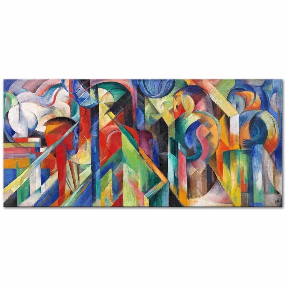 Franz Marc Ahırlar Kanvas Tablo