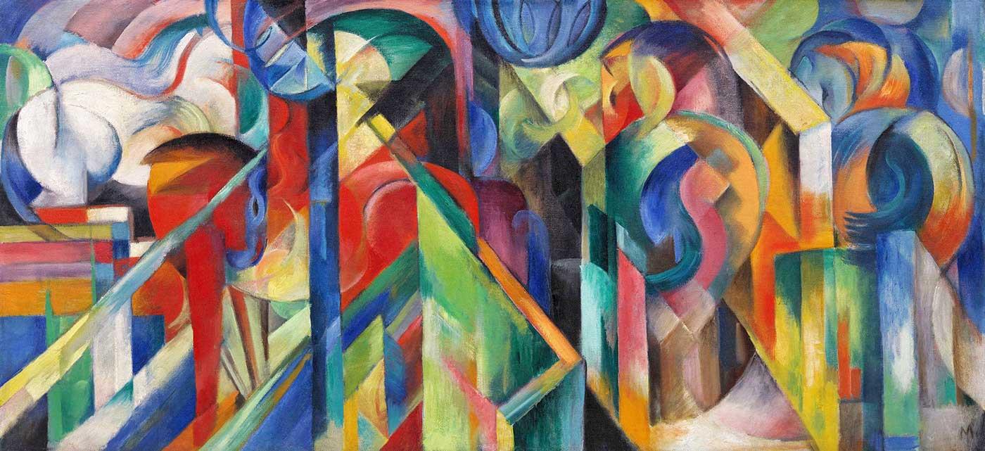 Franz Marc Ahırlar Kanvas Tablo