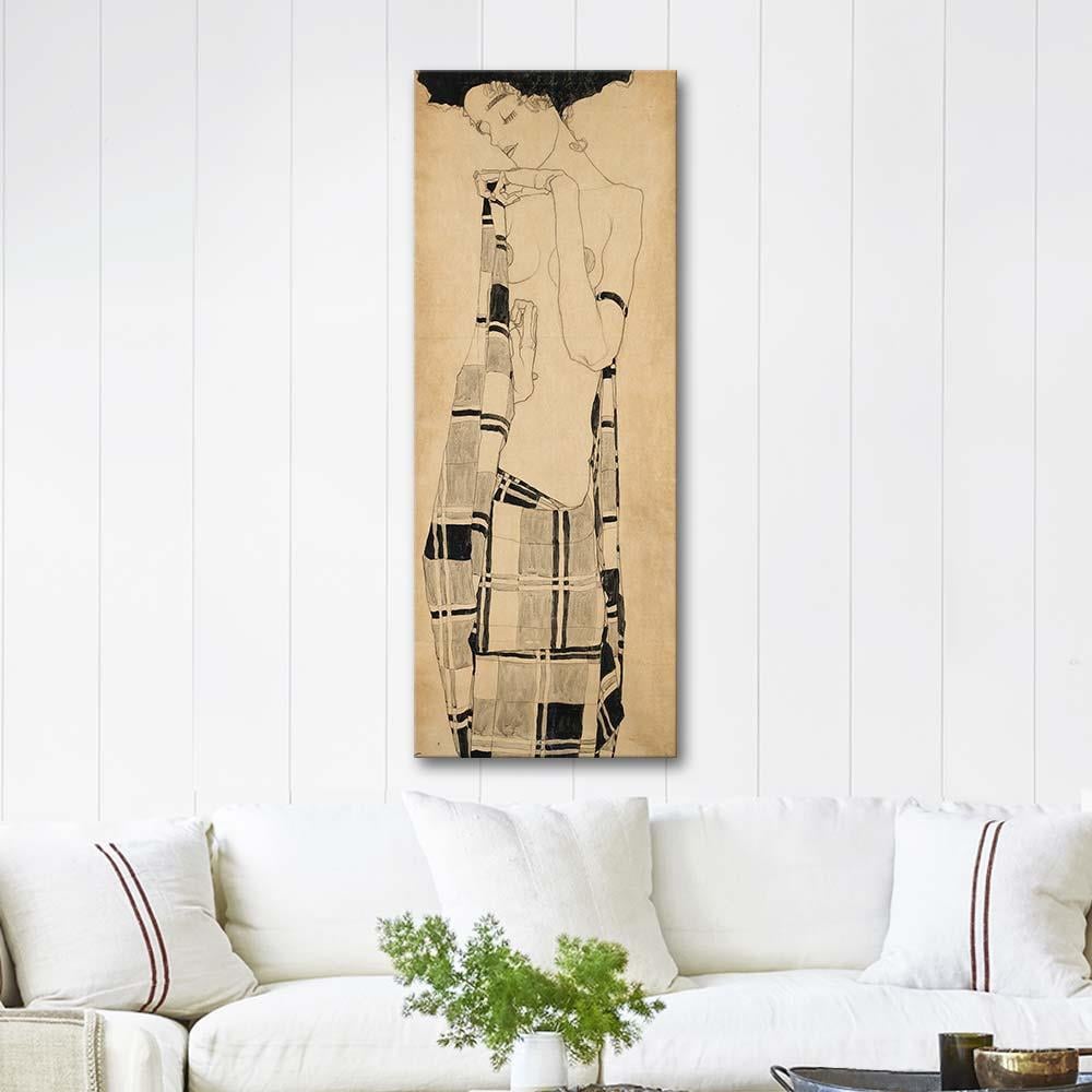 Standing Girl by Egon Schiele as Art Print