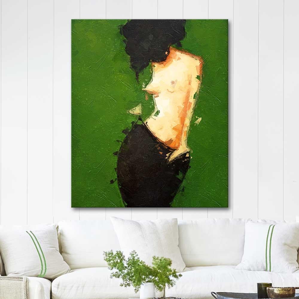 Standing Naked Woman as Art Print