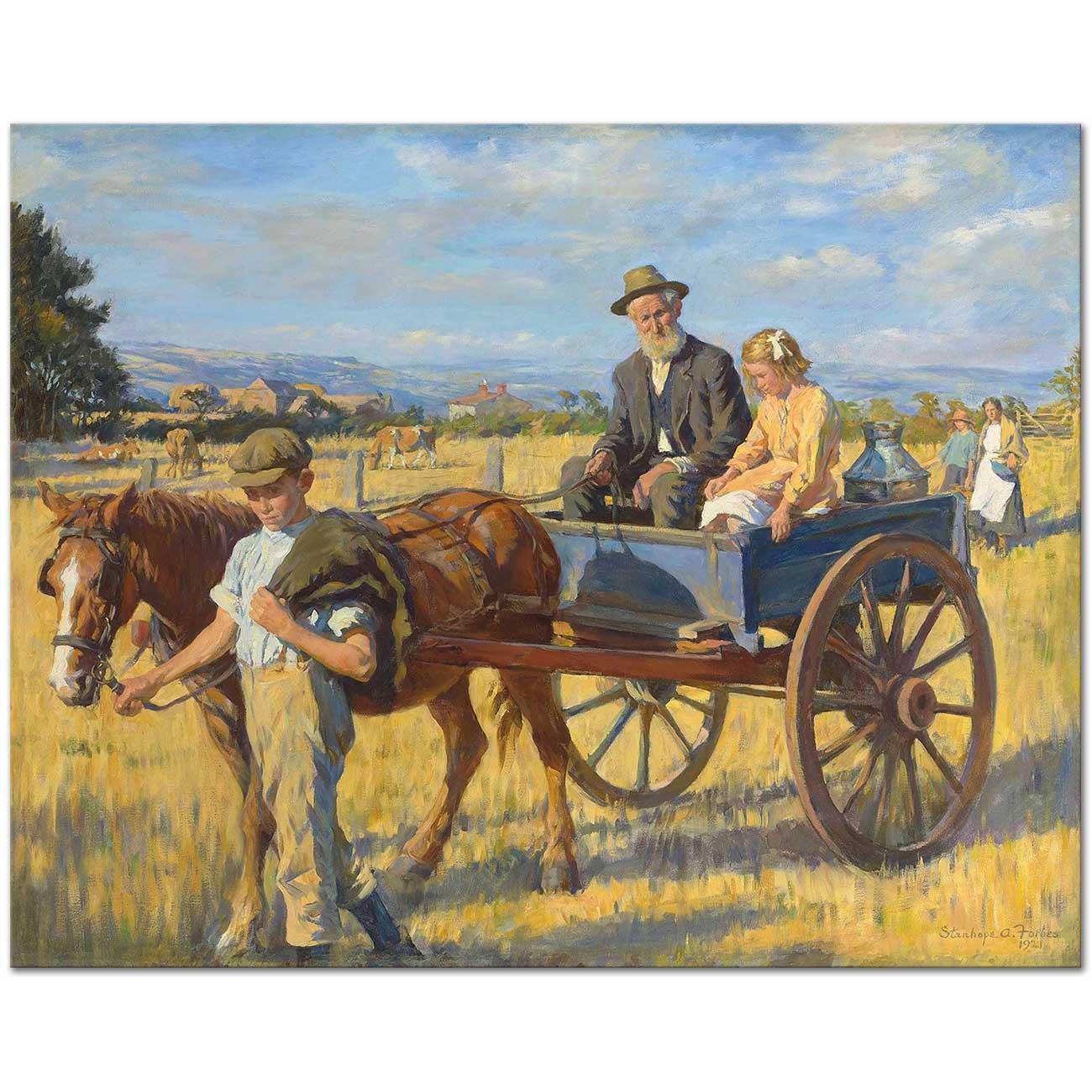 Stanhope Alexander Forbes Kısa Yoldan Geçiş Kanvas Tablo