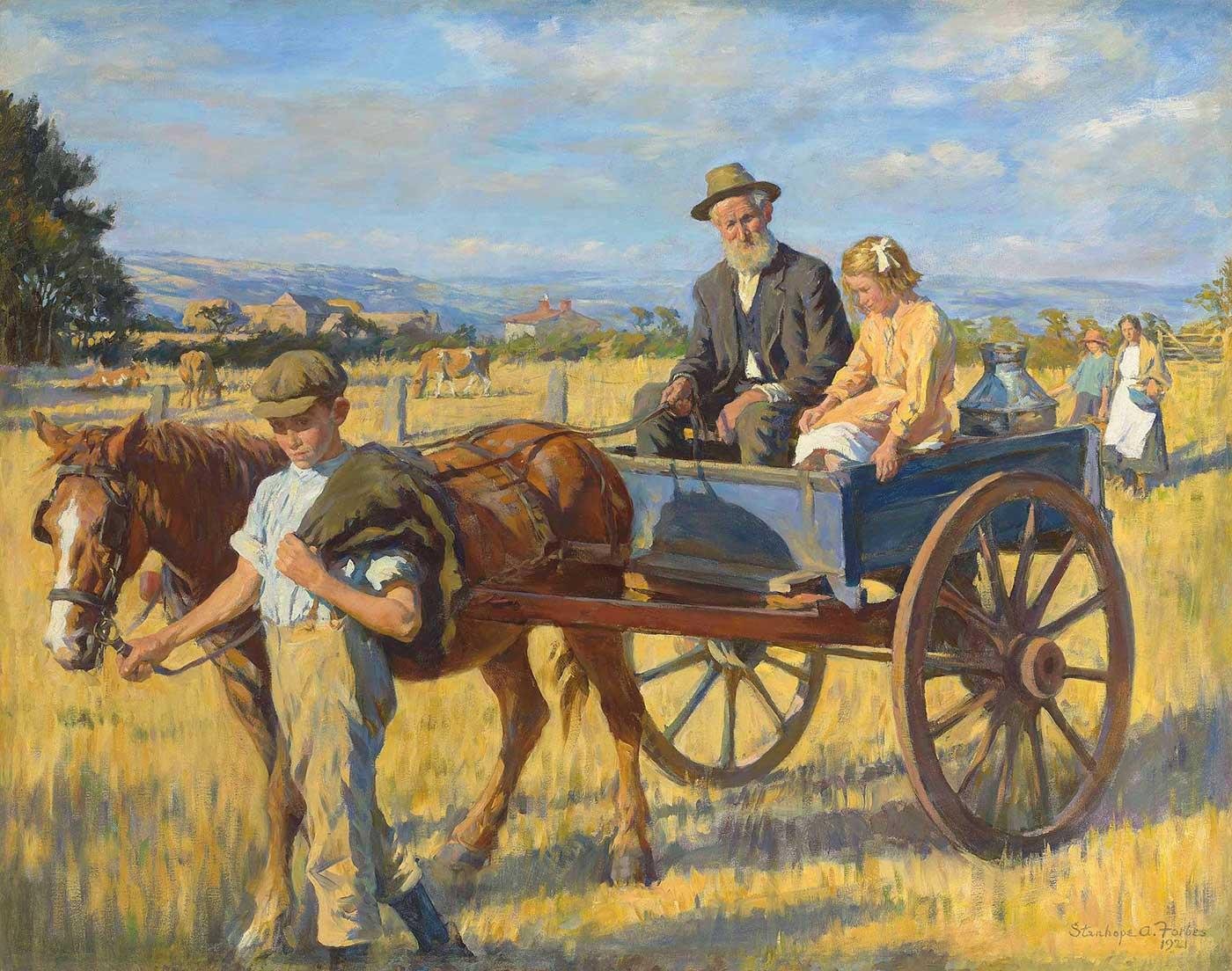 Stanhope Alexander Forbes Kısa Yoldan Geçiş Kanvas Tablo