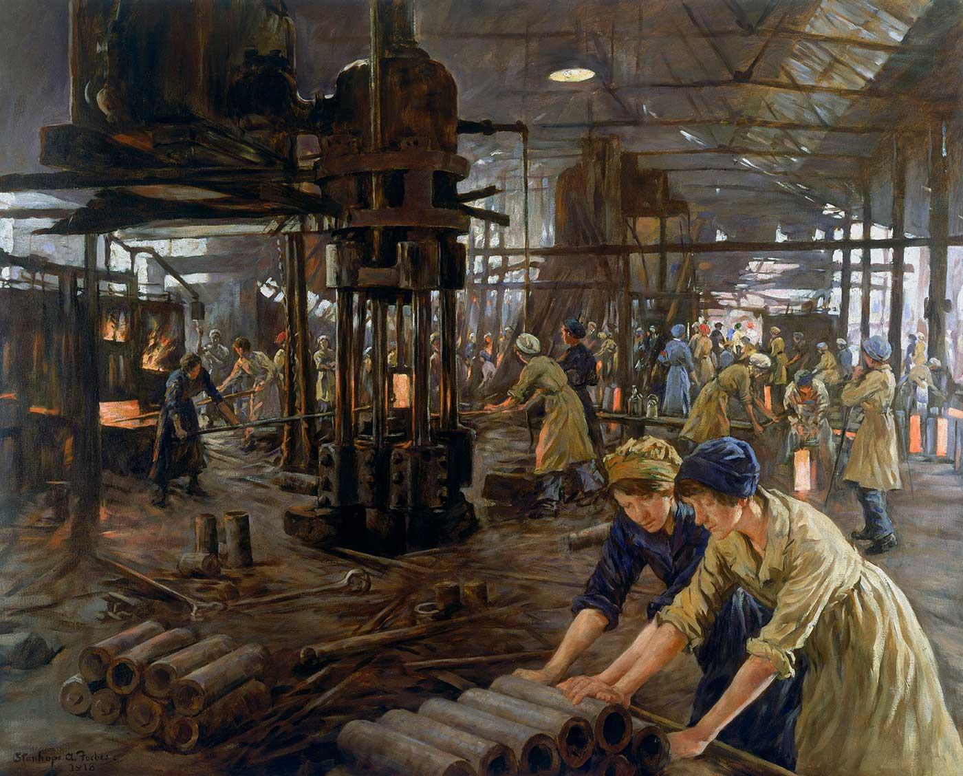 The Munitions Girls by Stanhope Alexander Forbes