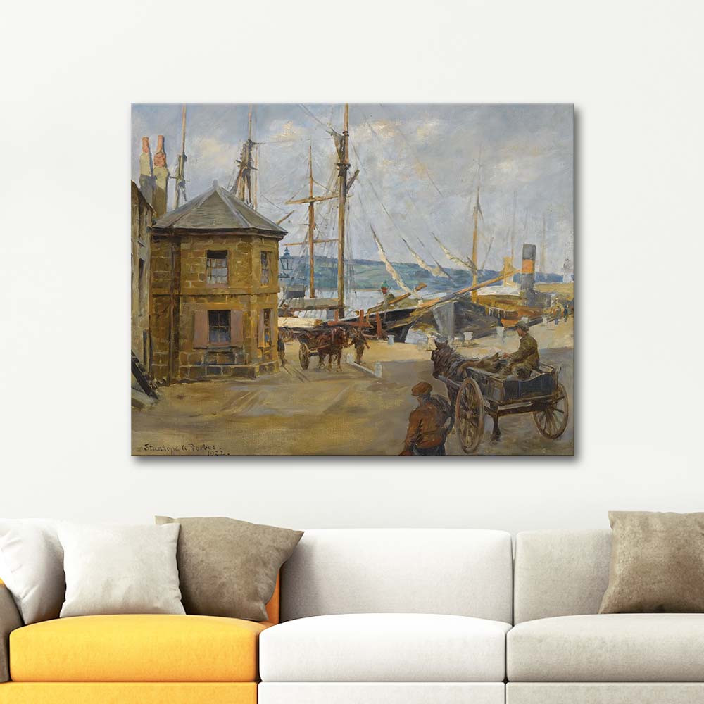 Stanhope Alexander Forbes The Old Weighing House Penzance Art Print