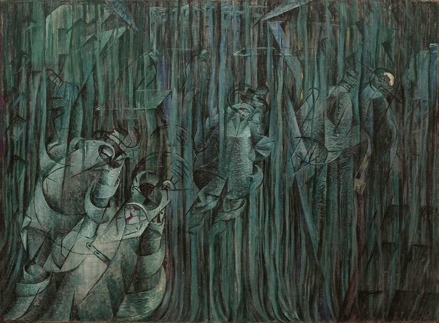 Umberto Boccioni Bilinç Devleti 03 Kanvas Tablo