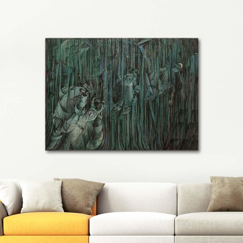 Umberto Boccioni Bilinç Devleti 03 Kanvas Tablo