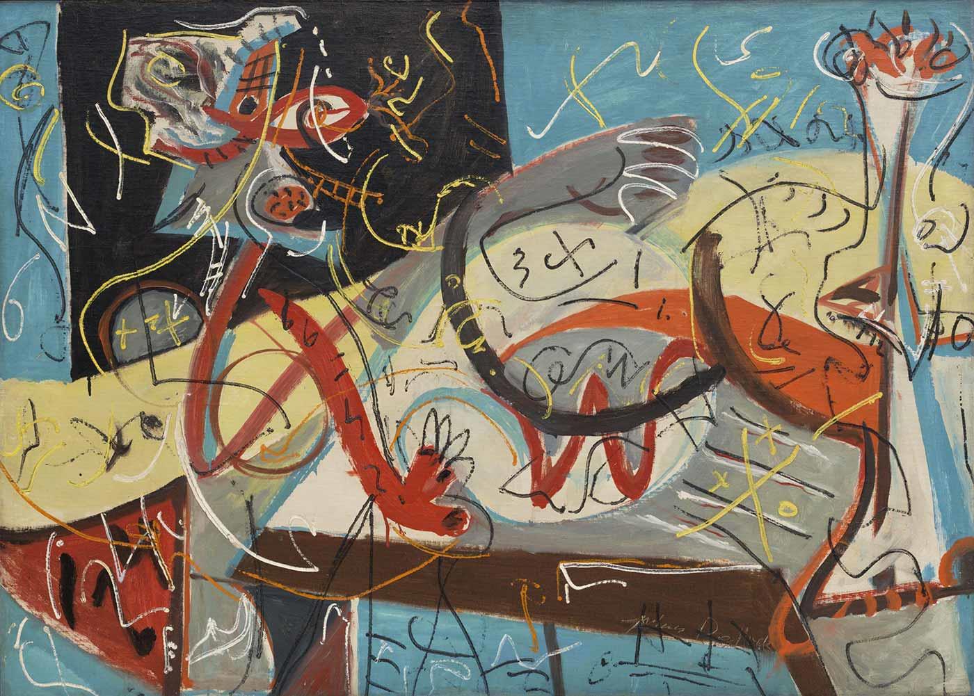 Stenographic Figure by Jackson Pollock