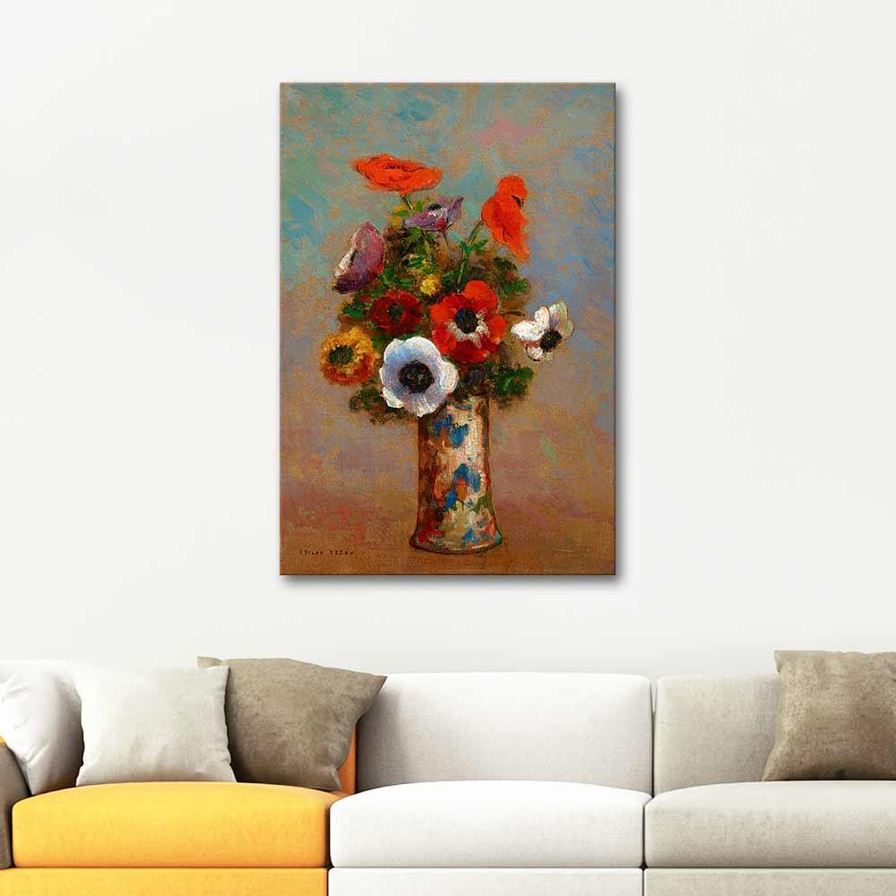 Odilon Redon Anemon Demeti Kanvas Tablo