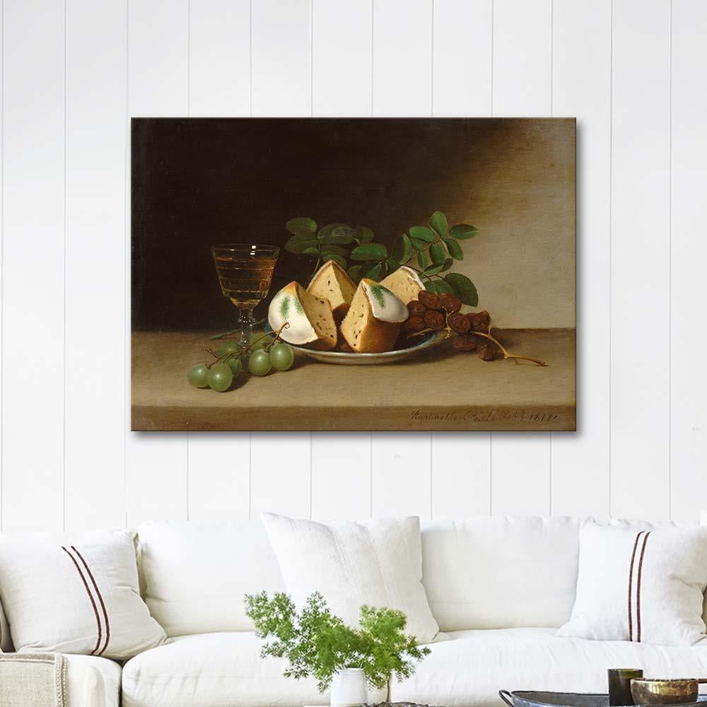 Still Life with Cake by Raphaelle Peale as Art Print