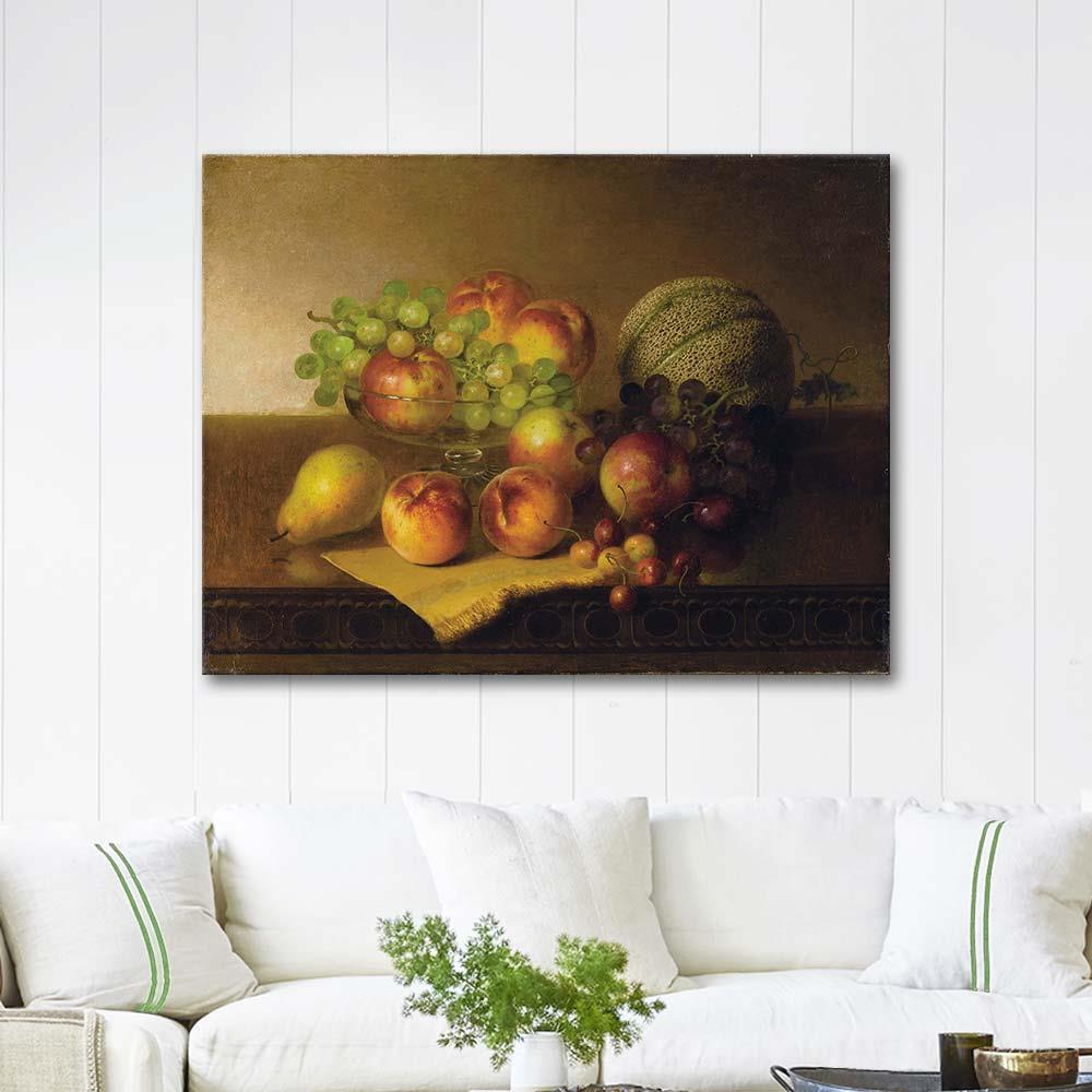 Still Life with Fruit by Robert Spear Dunning as Art Print