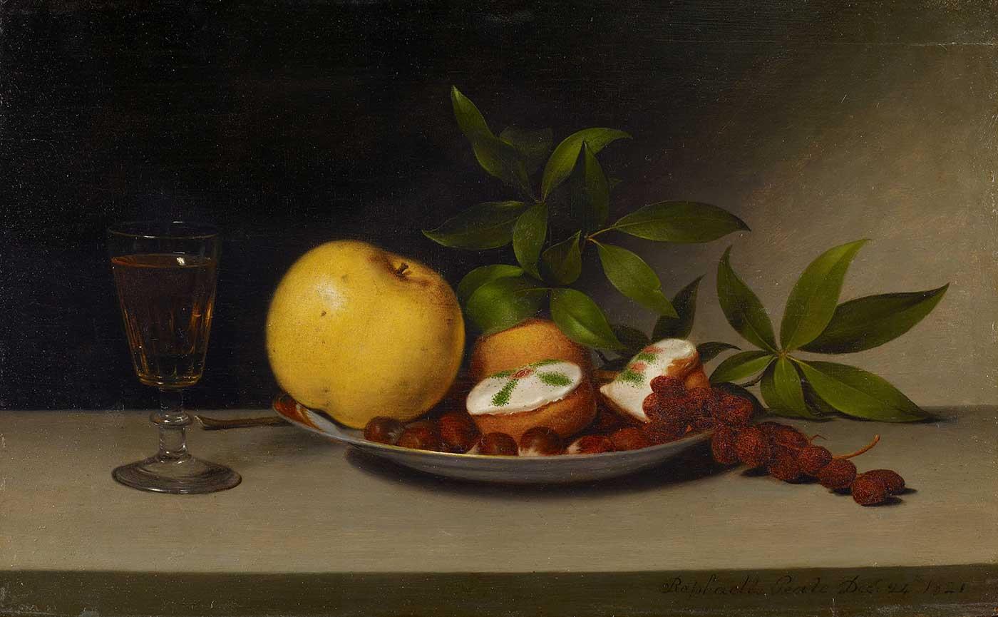 Still Life with Fruit, Cakes and Wine by Raphaelle Peale
