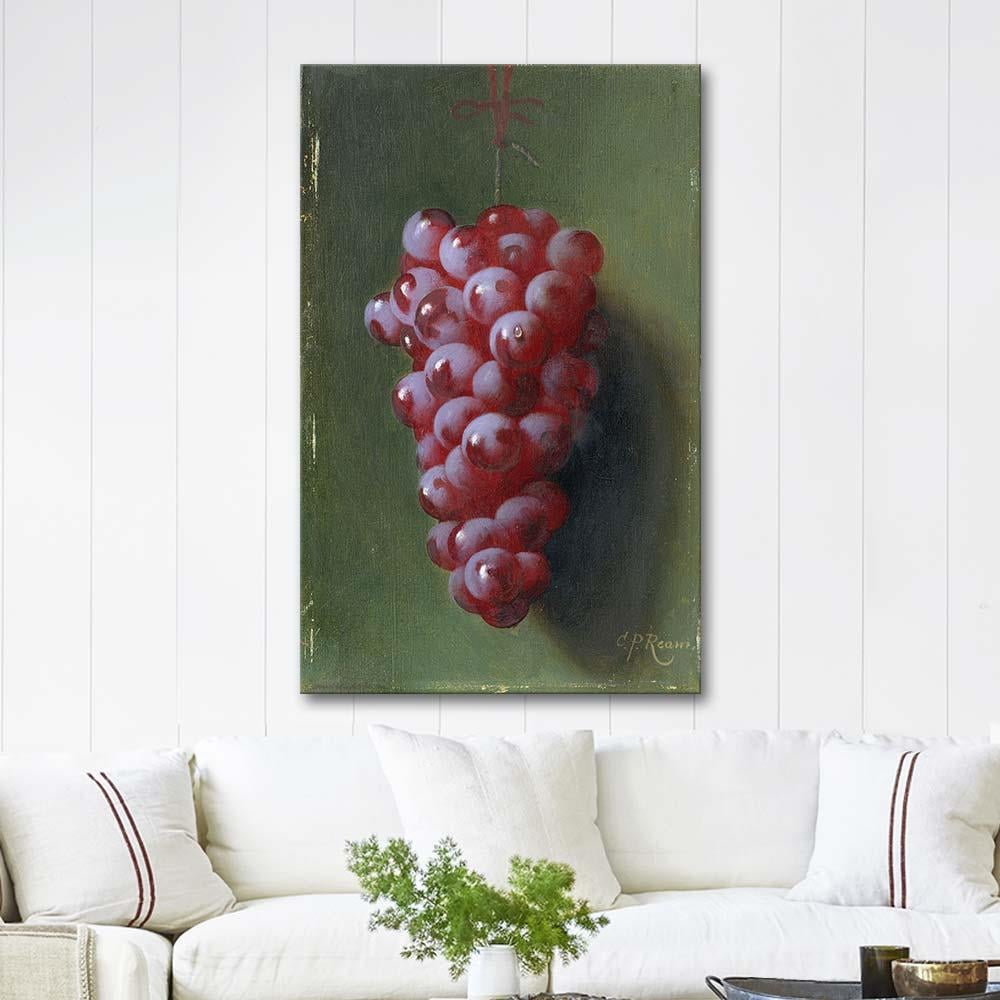 Still Life with Grapes by Carducius Plantagenet Ream as Art Print