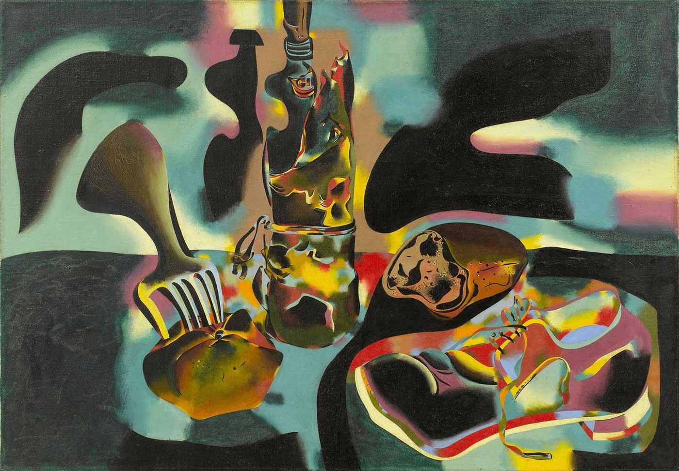 Joan Miro Eski Ayakkabılı Natürmort Kanvas Tablo