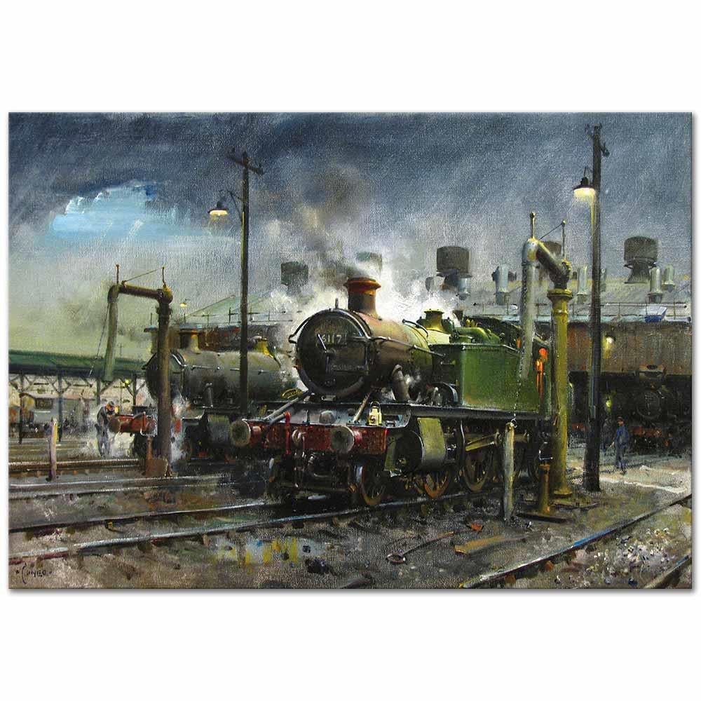 Terence Tenison Cuneo Southall İstasyonunda Fırtına Kanvas Tablo