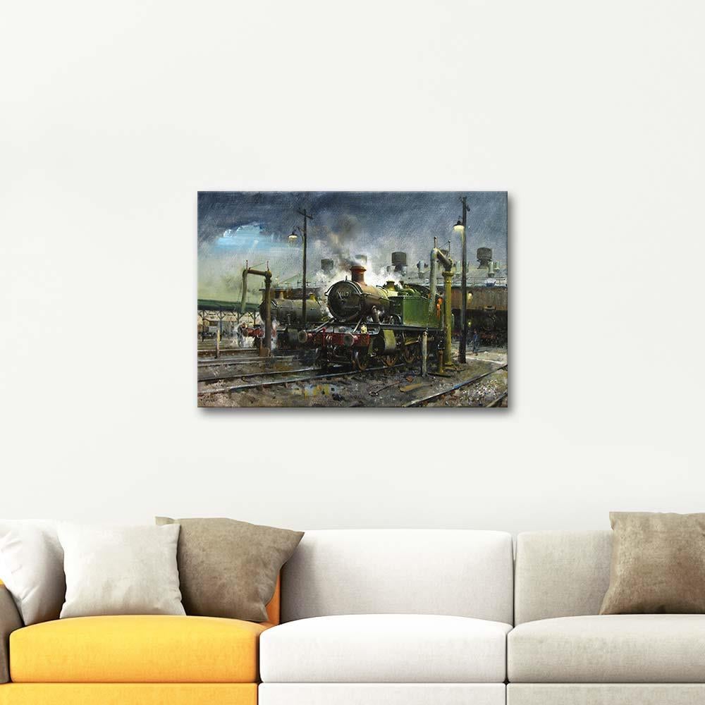 Terence Tenison Cuneo Southall İstasyonunda Fırtına Kanvas Tablo