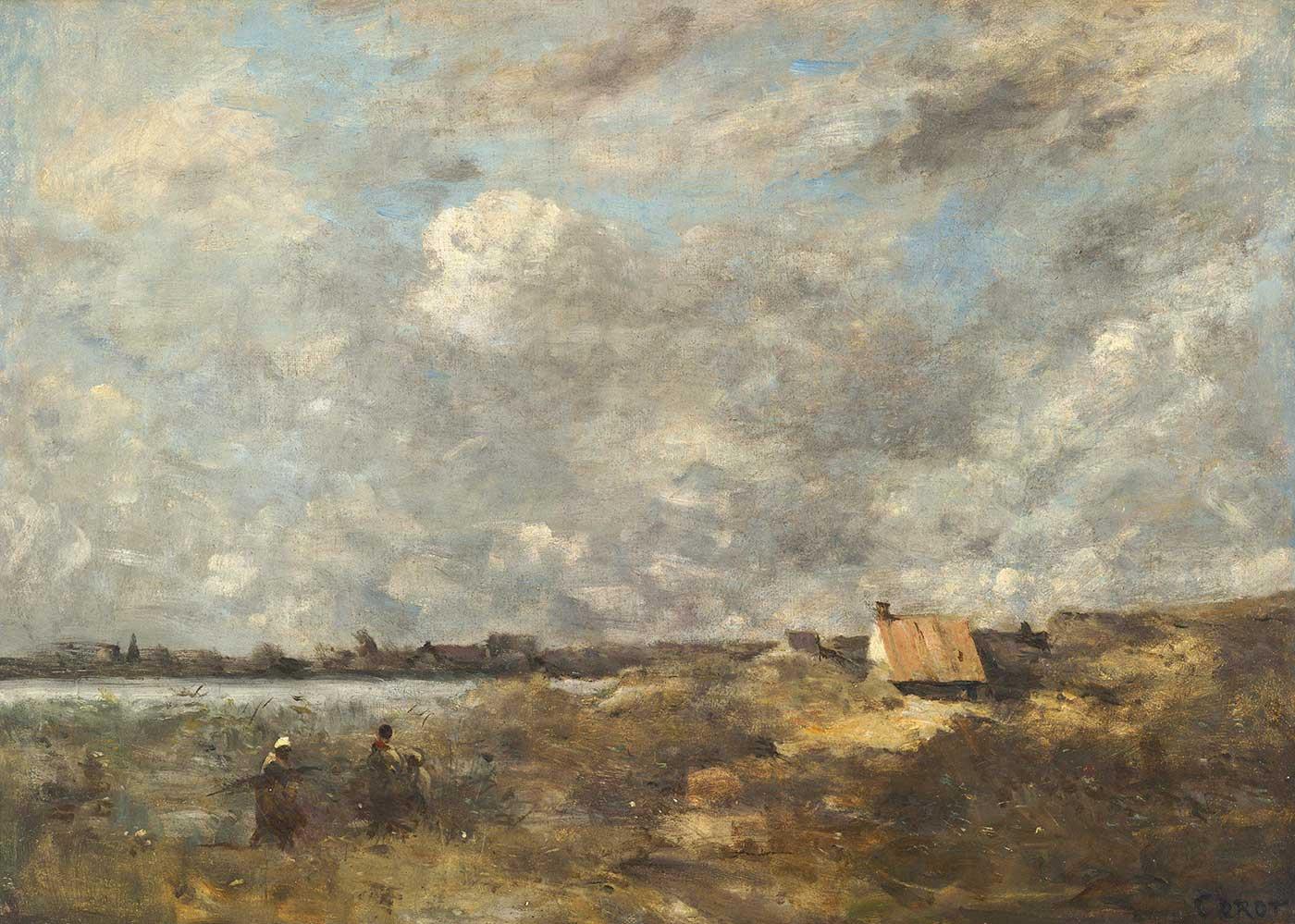 Jean Baptiste Camille Corot Fırtınalı Hava Pas de Calais Kanvas Tablo