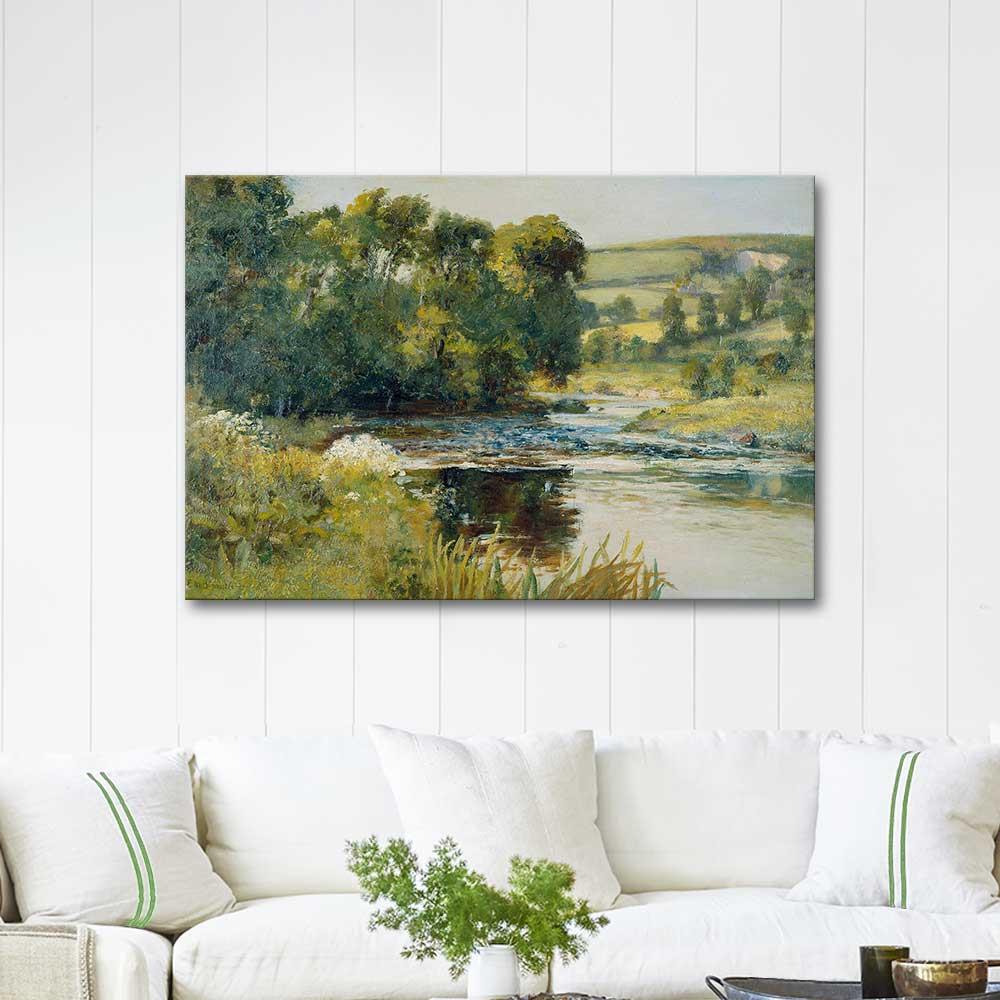 Streamside by Edward Mitchell Bannister as Art Print