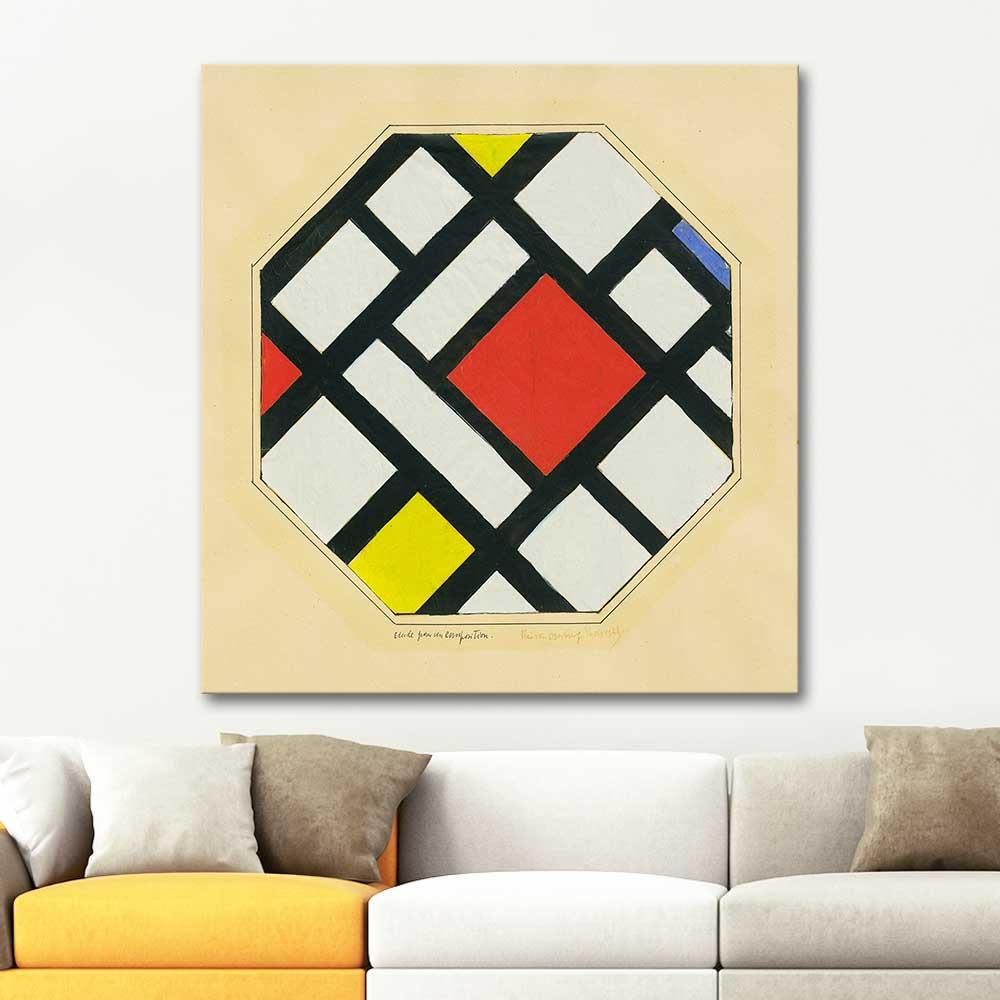 Study for a Composition by Theo van Doesburg as Art Print