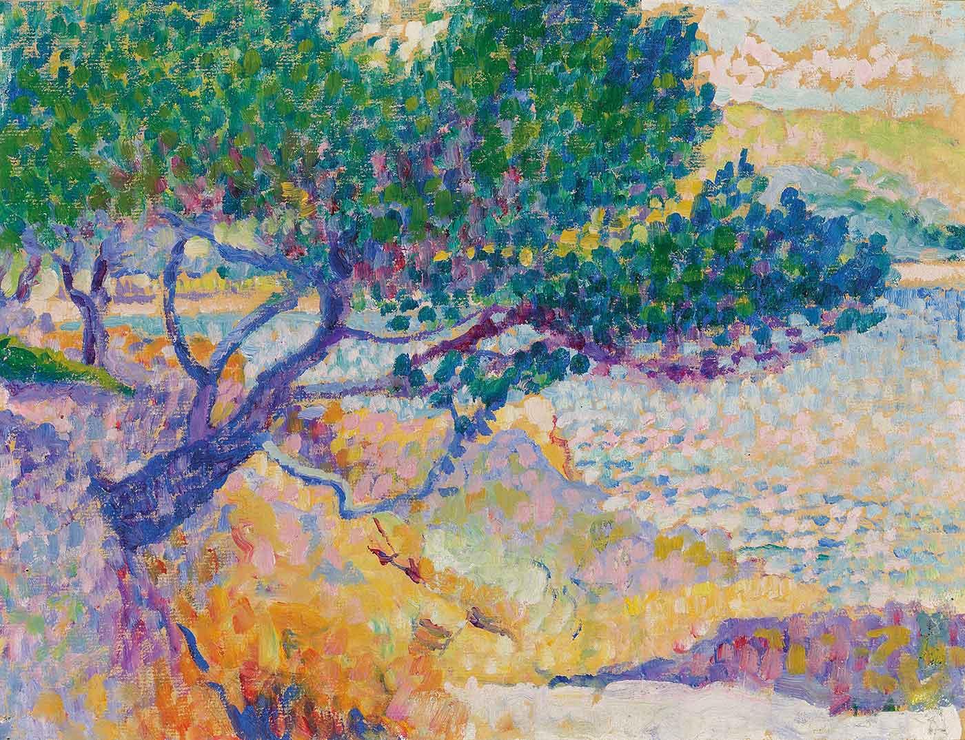 Henri Edmond Cross Cavaliere Koyu Etüdü Kanvas Tablo