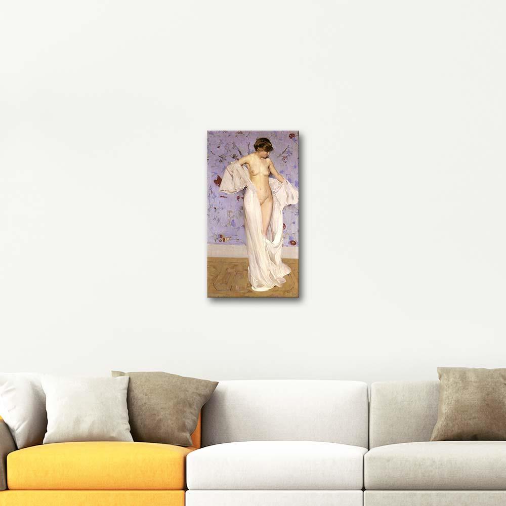 Study for Nude by Virgilio Costantini as Art Print