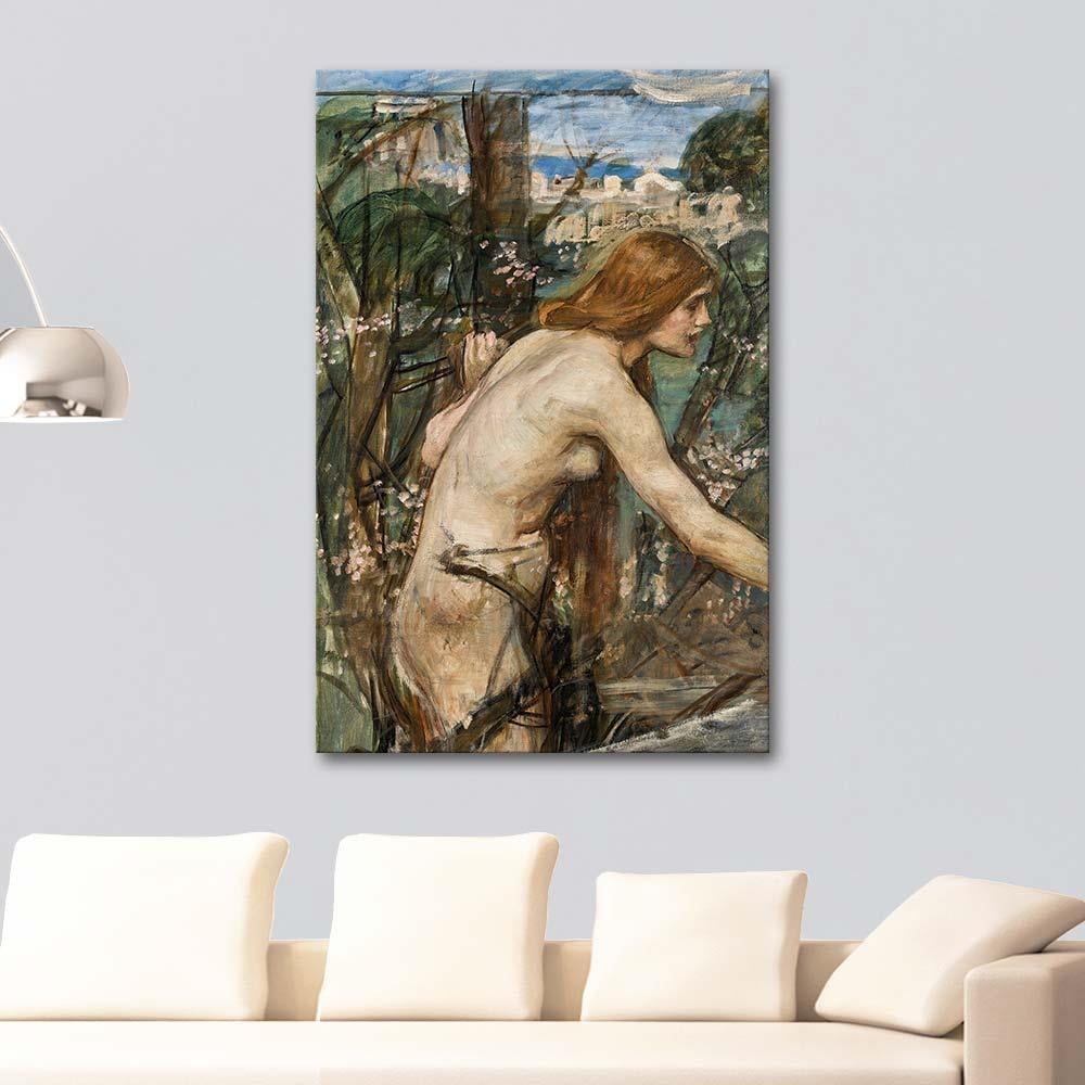 Study for Phyllis by John William Waterhouse as Art Print