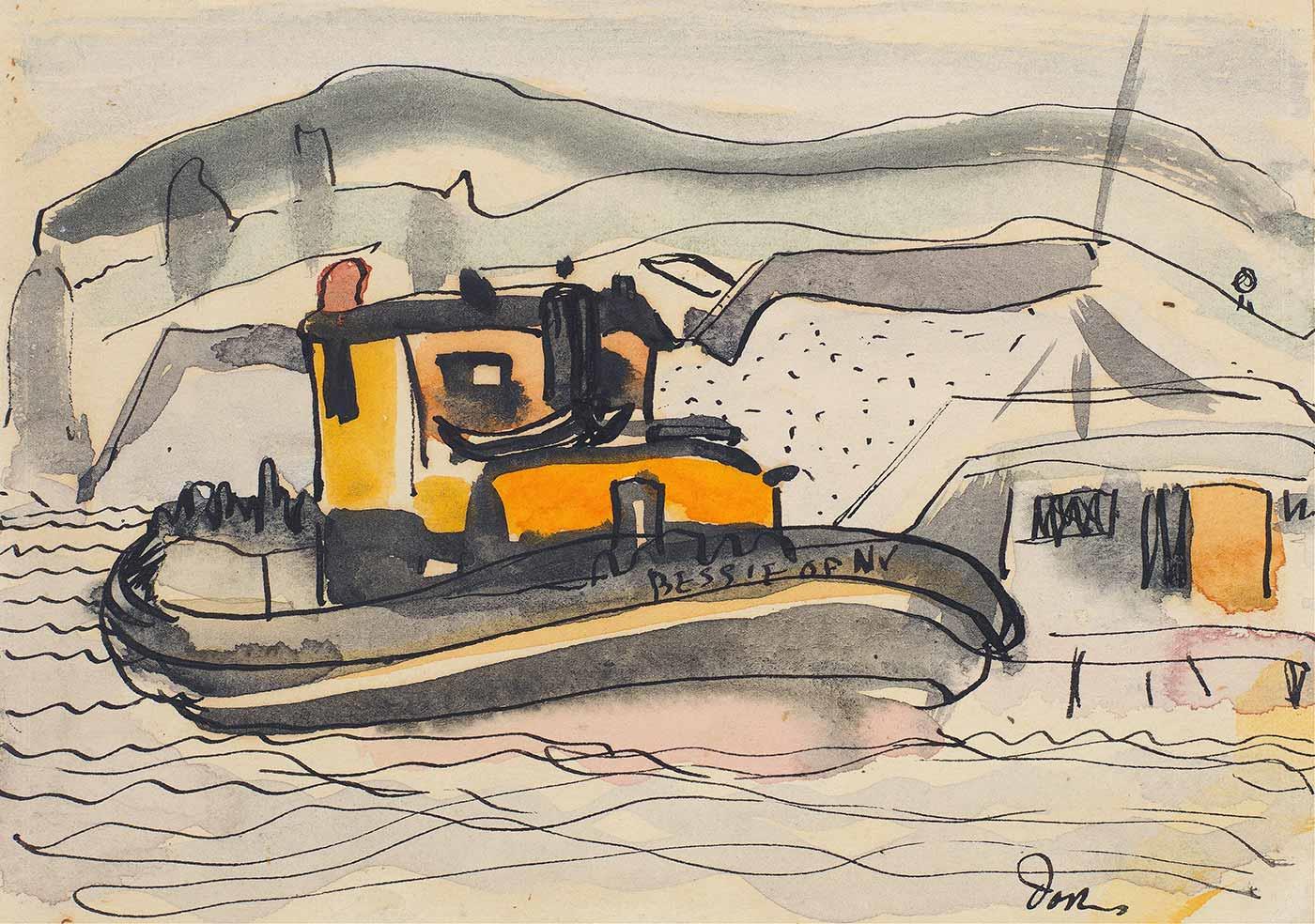 Arthur Dove Bessie İçin Etüd Kanvas Tablo