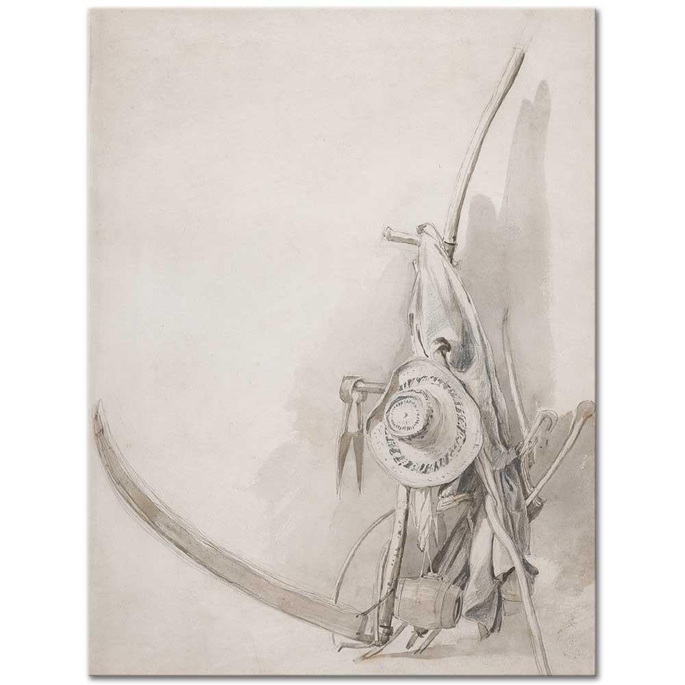 Samuel Palmer Ekin Biçiciler İçin Etüd Kanvas Tablo