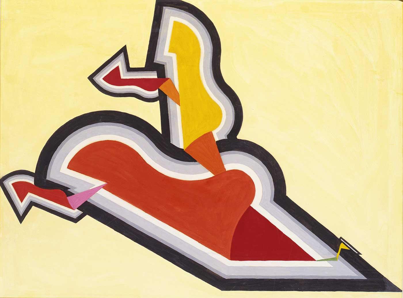 Study in Rhythm, Red and Gold by Joseph Schillinger