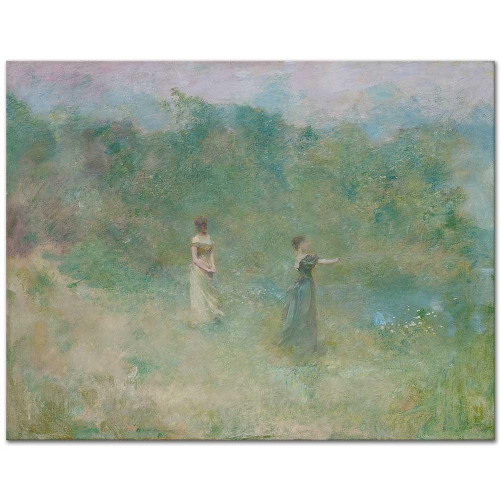 Thomas Wilmer Dewing Yaz Kanvas Tablo