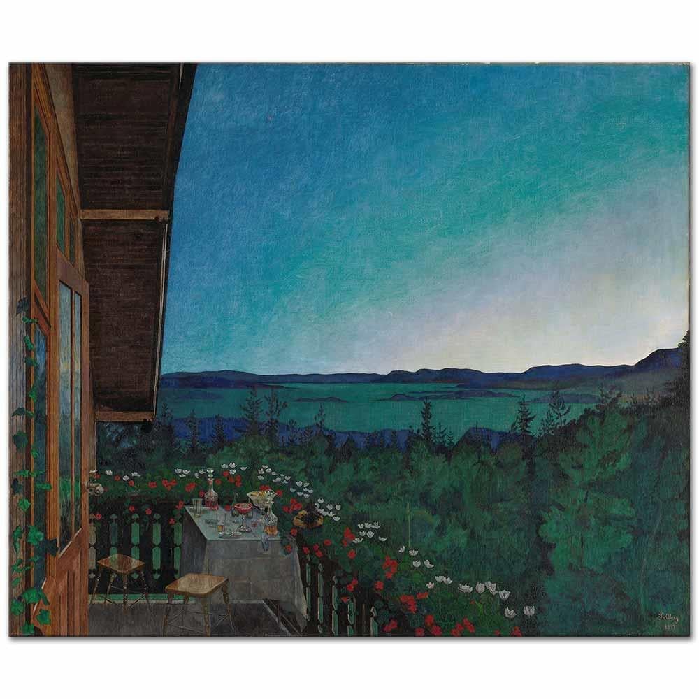 Harold Sohlberg Yaz Gecesi Kanvas Tablo