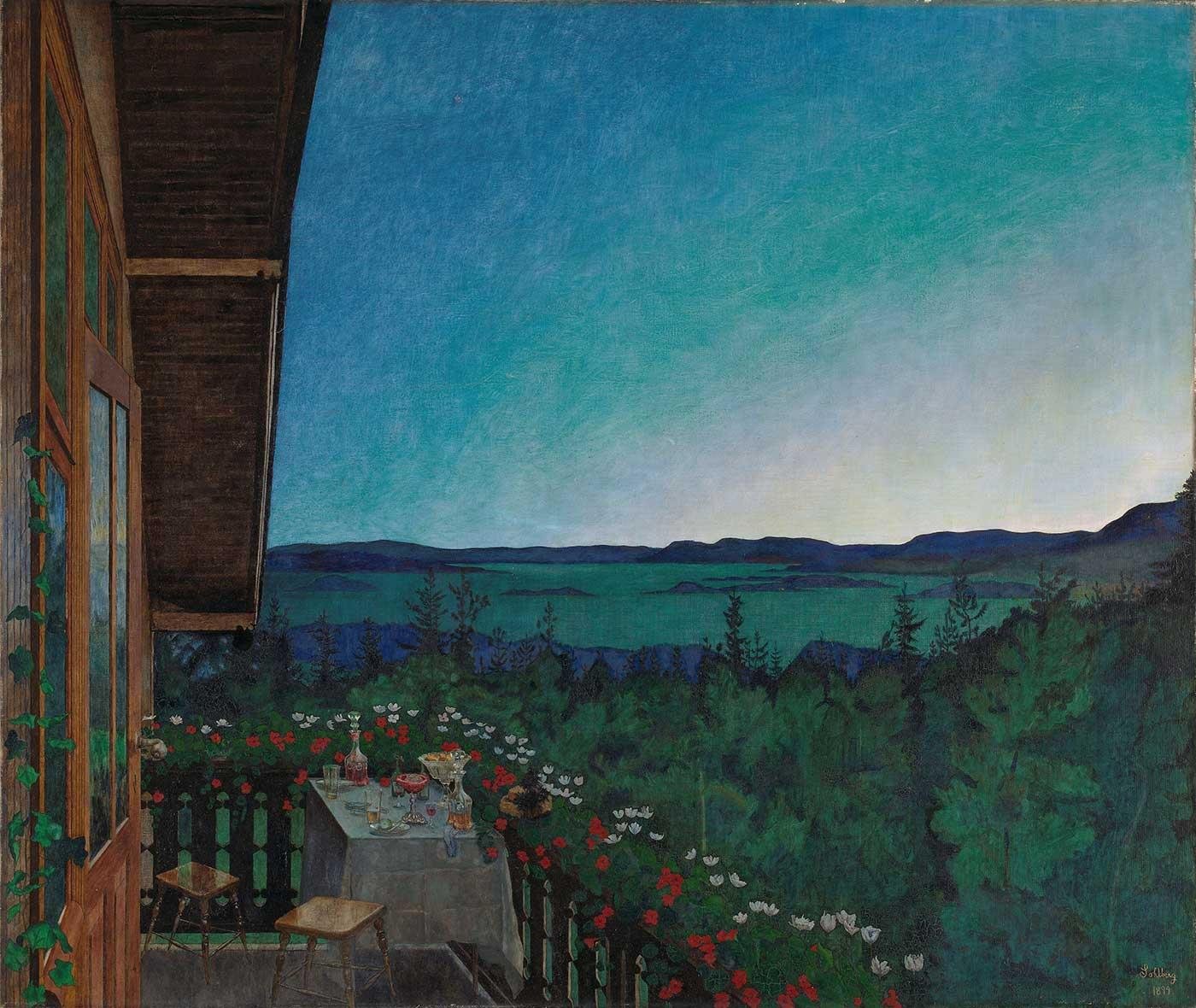 Harold Sohlberg Yaz Gecesi Kanvas Tablo