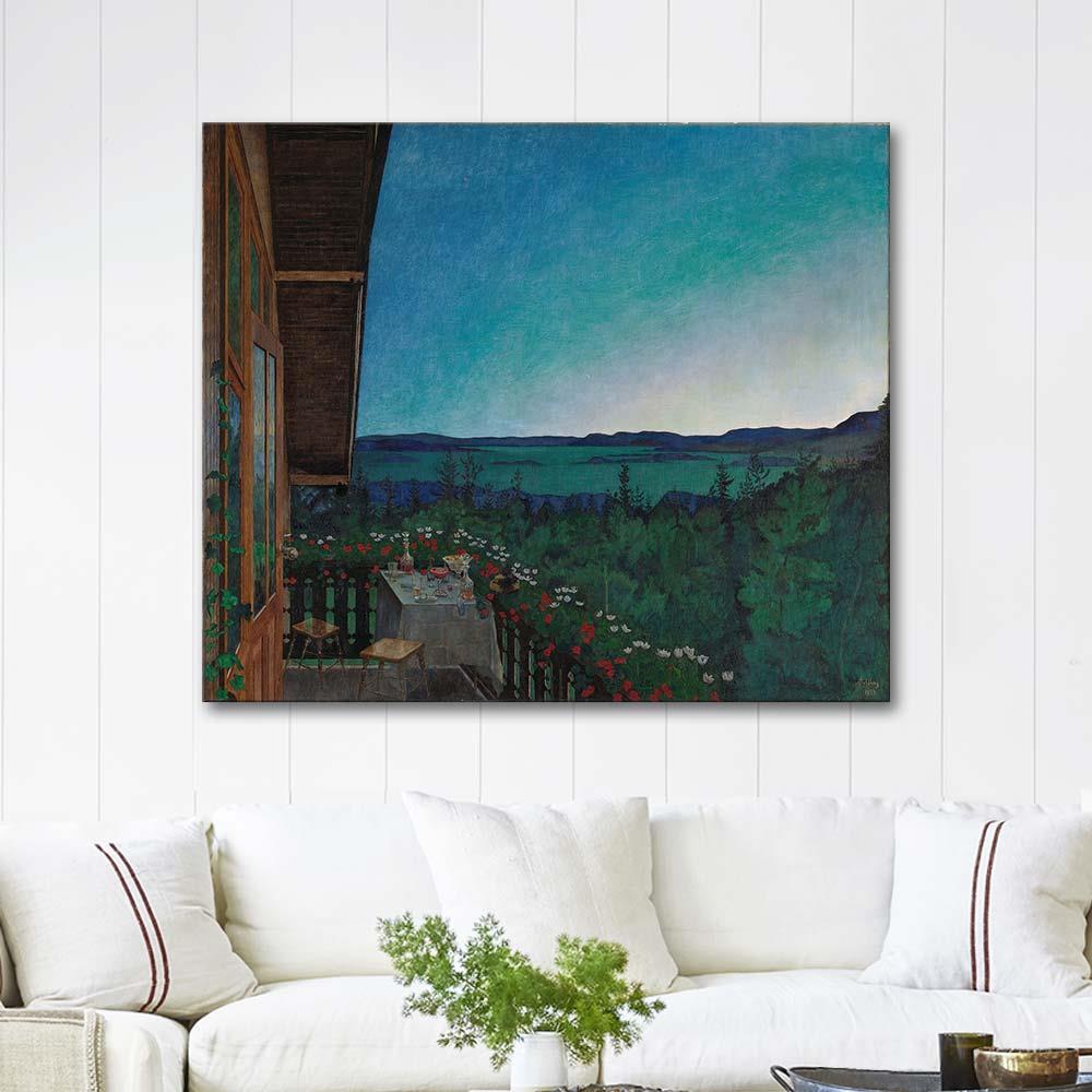 Harold Sohlberg Yaz Gecesi Kanvas Tablo