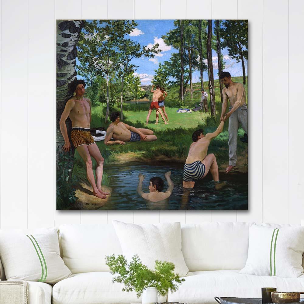 Summer Scene (Bathers) by Frederic Bazille as Art Print